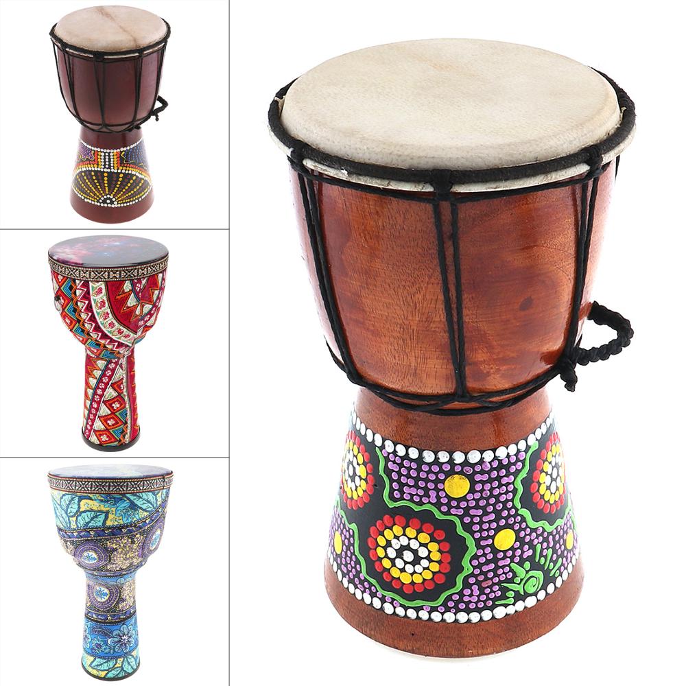 4 Inch / 6 Inch / 8  Inch  High Quality Professional African Djembe Drum Wood Good Sound Traditional Musical Instrument